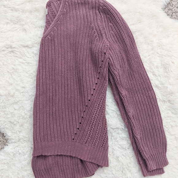 LOFT pink chunky knit sweater size s - Picture 1 of 3